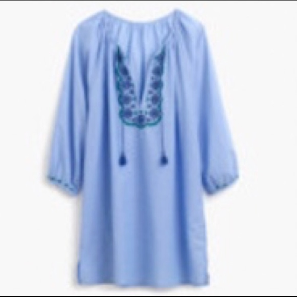 J. Crew Embroidered Tunic